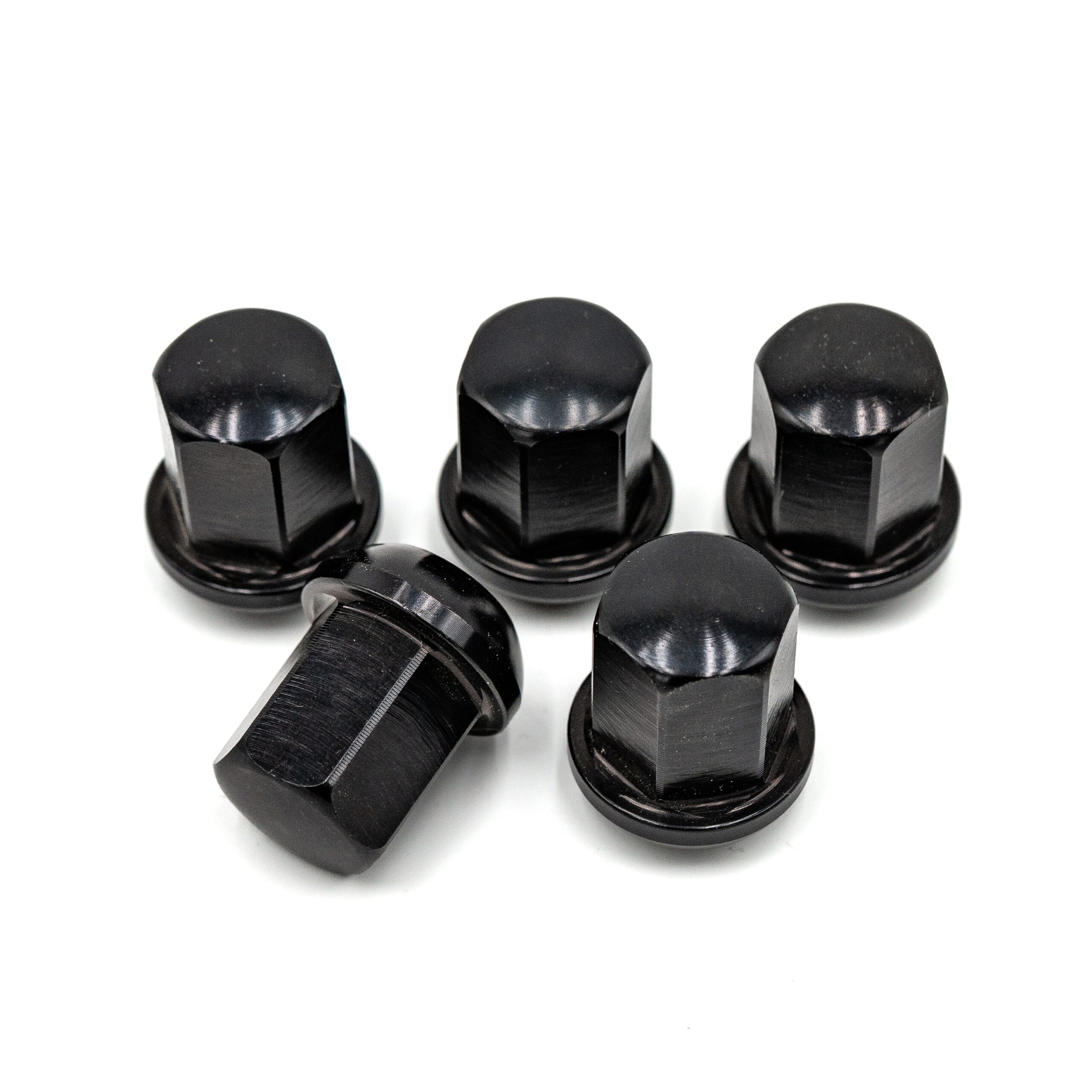 RADMUTTER SW19 M14X1.5X32 KUGEL SCHWARZ ELOXIERT ALU DPORSCHE