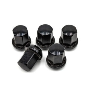 RADMUTTER SW19 M14X1.5X32 KUGEL SCHWARZ ELOXIERT ALU DPORSCHE