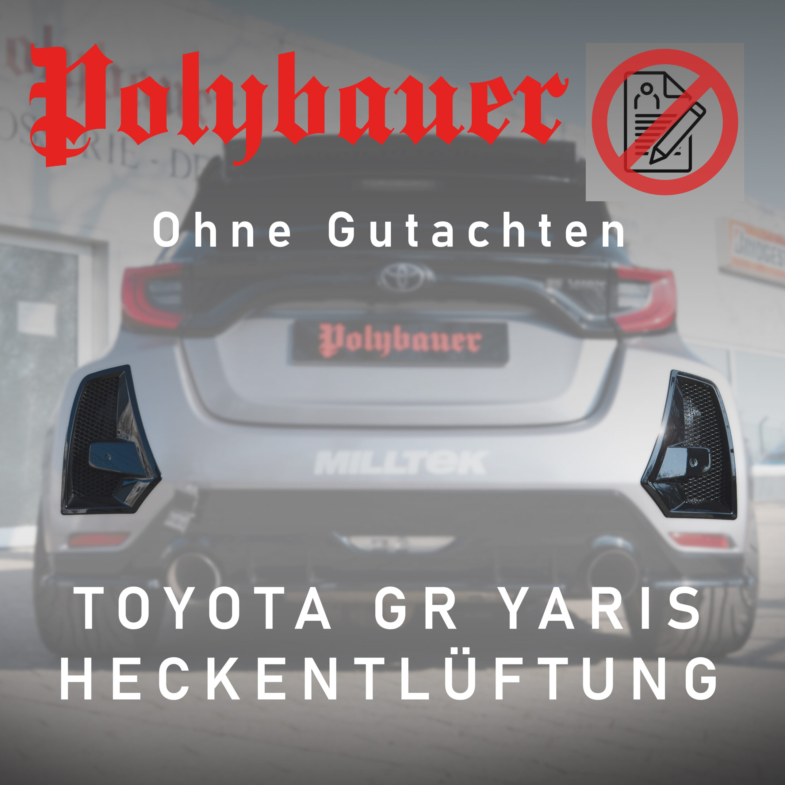 TOYOTA GR YARIS GEN 1&2 HECKENTLÜFTUNG ABS/ALU